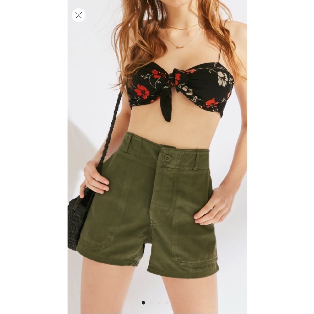 UO High Waisted Canvas Shorts NWOT